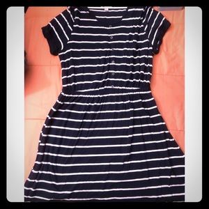 3/$22 Forever 21 Blue and White Striped Dress 2X